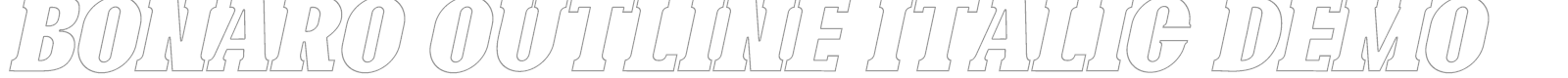 Bonaro font preview